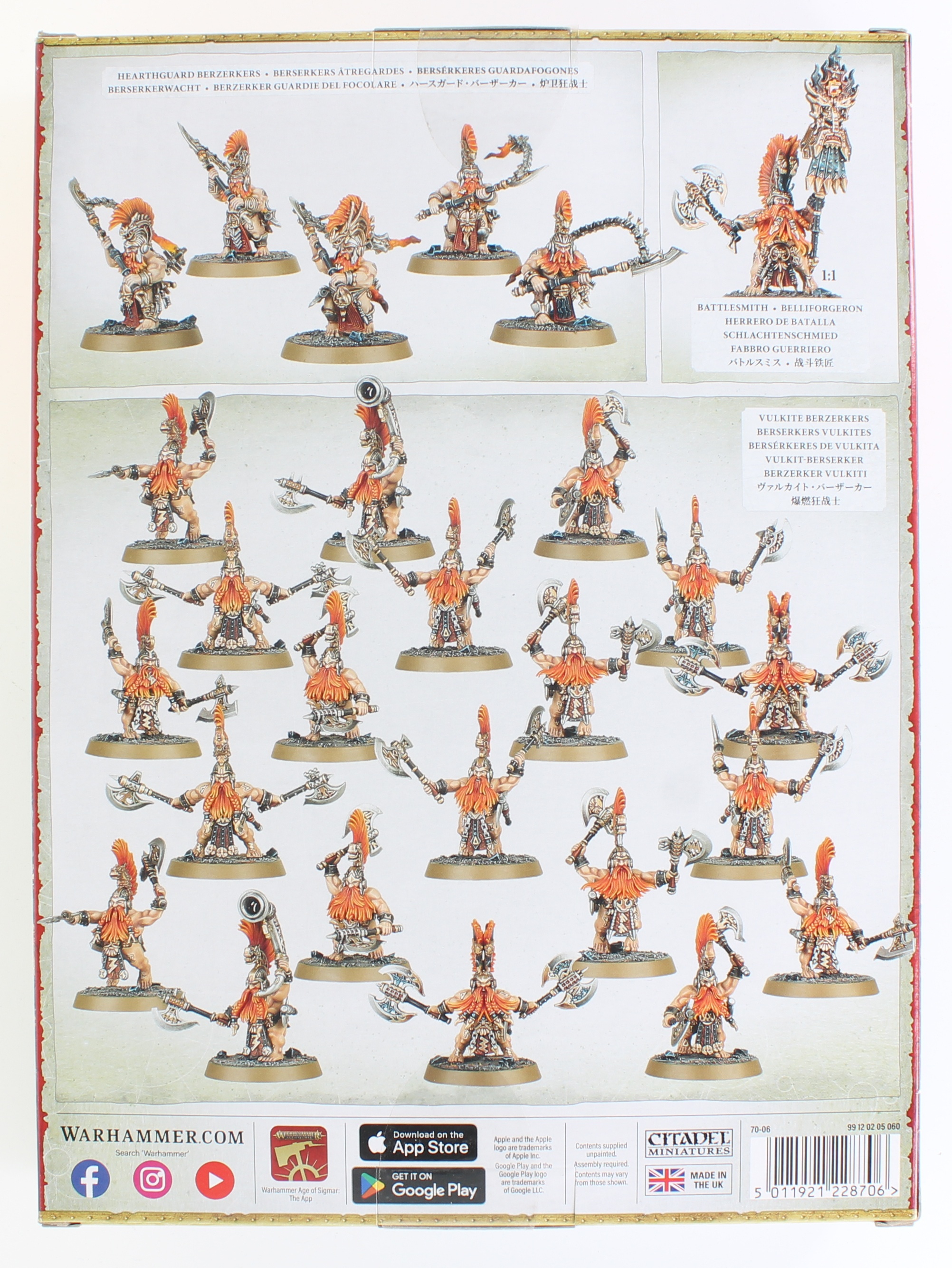 thumbnail image 2 of 5 Vulkite Berzerkers Unit - Unassembled & Unpainted Fyreslayers For Warhammer Age Of Sigmar 2 of 9